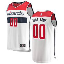 Load image into Gallery viewer, Men's Fanatics Branded White Washington Wizards Fast Break Custom Replica Jersey  Association Edition  White