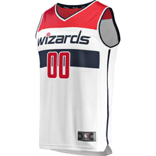 Load image into Gallery viewer, Men's Fanatics Branded White Washington Wizards Fast Break Custom Replica Jersey  Association Edition  White