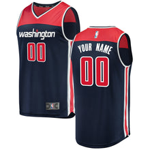 Load image into Gallery viewer, Men's Fanatics Branded Navy Washington Wizards Fast Break Custom Replica Jersey  Statement Edition Navy