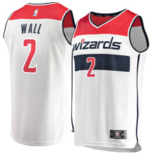 Load image into Gallery viewer, Men's Fanatics Branded John Wall White Washington Wizards Fast Break Jersey  Association Edition White