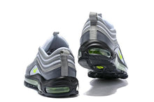 Load image into Gallery viewer, Nike Air Max 97 Carbon Grey Fludredsent Green Shoes Sale Men Size US 7, 8, 8.5, 9, 10, 11