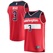 Load image into Gallery viewer, Bradley Beal Washington Wizards Fanatics Branded Youth Fast Break Replica Player Jersey Icon Edition  Red