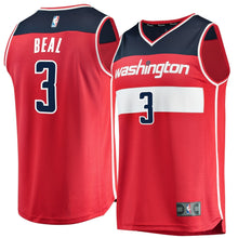 Load image into Gallery viewer, Men's Fanatics Branded Bradley Beal Red Washington Wizards Fast Break Replica Jersey  Icon EditionRed