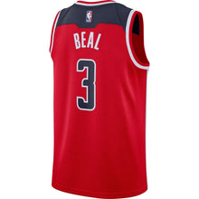 Load image into Gallery viewer, Men's Nike Bradley Beal Red Washington Wizards Custom Swingman Sponsor Patch JerseyRed