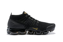 Load image into Gallery viewer, Nike Air Vapormax Flyknit 2 Black Gold Shoes Sneakers Men Sale Size US 7, 8, 8.5, 9, 10, 11