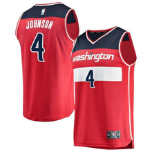 Load image into Gallery viewer, Men's Fanatics Branded Wesley Johnson Red Washington Wizards Fast Break Replica Jersey – Icon Edition  Red