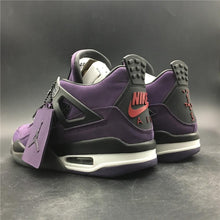 Load image into Gallery viewer, Nike Air Jordan 4 Retro Travis Scott Purple Dynasty Var Red Black Men Shoes Sale
