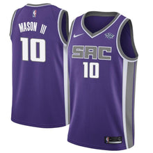 Load image into Gallery viewer, Men's Nike Frank Mason III Purple Sacramento Kings Swingman Sponsor Patch Jersey  Icon Edition
