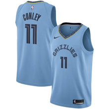 Load image into Gallery viewer, Men's Nike Mike Conley Light Memphis Grizzlies Replica Swingman Jersey  Statement Edition  Blue