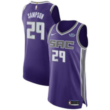 Load image into Gallery viewer, Men's Nike JaKarr Sampson Purple Sacramento Kings Authentic Sponsor Patch Jersey – Icon Edition