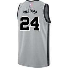 Load image into Gallery viewer, Hilliard San Antonio Spurs Men's Nike  Statement Edition Swingman Personalized Jersey   Grey
