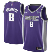 Load image into Gallery viewer, Men's Nike Bogdan Bogdanovic Purple Sacramento Kings Swingman Sponsor Patch Jersey  Icon Edition