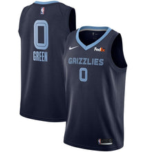 Load image into Gallery viewer, Men's Nike JaMychal Green Memphis Grizzlies Swingman Sponsor Patch Jersey – Icon Edition  Navy