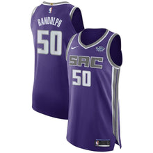 Load image into Gallery viewer, Men's Nike Zach Randolph Purple Sacramento Kings Authentic Sponsor Patch Jersey – Icon Edition