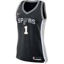 Load image into Gallery viewer, Walker San Antonio Spurs Women's Nike Custom Personalized Icon Swingman Jersey  Black