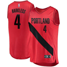Load image into Gallery viewer, Maurice Harkless Portland Trail Blazers Fast Break Player Jersey  Statement Edition  Red