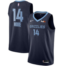 Load image into Gallery viewer, Men's Nike Doral Moore Memphis Grizzlies Swingman Sponsor Patch Jersey – Icon Edition  Navy