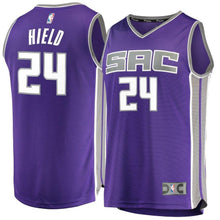 Load image into Gallery viewer, Men's Fanatics Branded Buddy Hield Purple Sacramento Kings Fast Break Jersey  Icon Edition