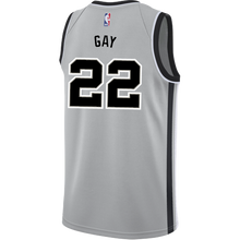 Load image into Gallery viewer, Gay San Antonio Spurs Men's Nike  Statement Edition Swingman Personalized Jersey   Grey