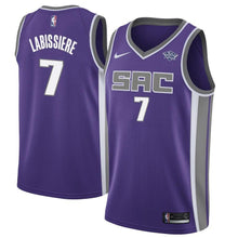 Load image into Gallery viewer, Men's Nike Skal Labissiere Purple Sacramento Kings Swingman Sponsor Patch Jersey  Icon Edition