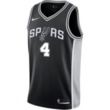 Load image into Gallery viewer, White San Antonio Spurs Men's Nike Custom Personalized Icon Swingman Jersey  Black