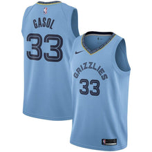 Load image into Gallery viewer, Men's Nike Marc Gasol Light Memphis Grizzlies Swingman Jersey  Statement Edition  Blue