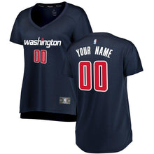 Load image into Gallery viewer, Women's Fanatics Branded Navy Washington Wizards Fast Break Replica Custom Jersey – Statement Edition  Navy