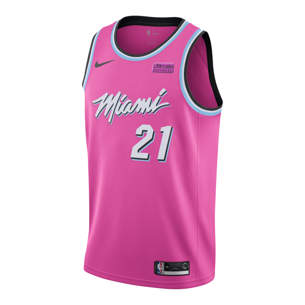 New Miami Heat Hassan Whiteside Nike City Edition Swingman Jersey