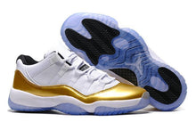Load image into Gallery viewer, Nike Air Jordan 11 Retro Low White Metallic Gold Coin Basketball Men