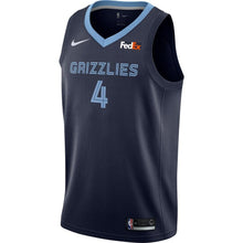 Load image into Gallery viewer, Men's Nike Tyler Harvey Memphis Grizzlies Swingman Sponsor Patch Jersey – Icon Edition  Navy