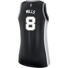 Load image into Gallery viewer, Mills San Antonio Spurs Women's Nike Custom Personalized Icon Swingman Jersey  Black