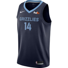Load image into Gallery viewer, Men's Nike Doral Moore Memphis Grizzlies Swingman Sponsor Patch Jersey – Icon Edition  Navy