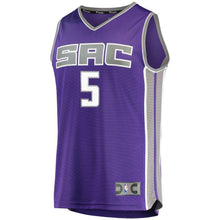 Load image into Gallery viewer, Men's Fanatics Branded De'Aaron Fox Purple Sacramento Kings Fast Break Jersey  Icon Edition