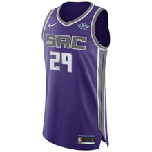 Load image into Gallery viewer, Men's Nike JaKarr Sampson Purple Sacramento Kings Authentic Sponsor Patch Jersey – Icon Edition