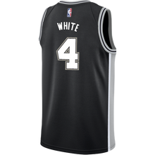 Load image into Gallery viewer, White San Antonio Spurs Men's Nike Custom Personalized Icon Swingman Jersey  Black