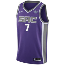 Load image into Gallery viewer, Men's Nike Skal Labissiere Purple Sacramento Kings Swingman Sponsor Patch Jersey  Icon Edition