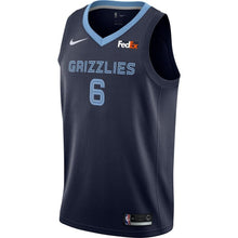 Load image into Gallery viewer, Men's Nike Mario Chalmers Memphis Grizzlies Swingman Sponsor Patch Jersey – Icon Edition  Navy