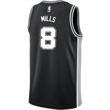 Load image into Gallery viewer, Mills San Antonio Spurs Men's Nike Custom Personalized Icon Swingman Jersey  Black