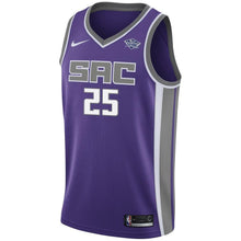Load image into Gallery viewer, Men's Nike Justin Jackson Purple Sacramento Kings Swingman Sponsor Patch Jersey  Icon Edition