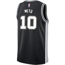 Load image into Gallery viewer, Metu San Antonio Spurs Men's Nike Custom Personalized Icon Swingman Jersey  Black