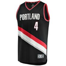 Load image into Gallery viewer, Maurice Harkless Black Portland Trail Blazers Fast Break Team Color Player Jersey  Icon Edition  Black