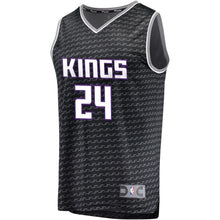 Load image into Gallery viewer, Men's Fanatics Branded Buddy Hield Black Sacramento Kings Fast Break Jersey  Statement Edition
