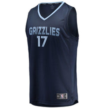 Load image into Gallery viewer, Men's Fanatics Branded Jonas Valanciunas Memphis Grizzlies Fast Break Jersey – Icon Edition  Navy