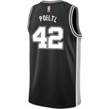 Load image into Gallery viewer, Poeltl San Antonio Spurs Men's Nike Custom Personalized Icon Swingman Jersey  Black