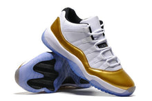 Load image into Gallery viewer, Nike Air Jordan 11 Retro Low White Metallic Gold Coin Basketball Men