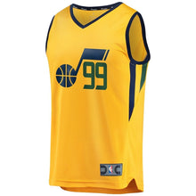 Load image into Gallery viewer, Statement Fastbreak Replica Jersey  MensApparelJerseys  Utah Jazz  Crowder Jae  Primary  Gold