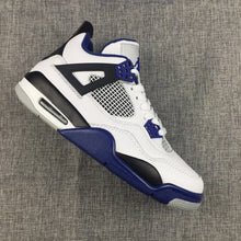 Load image into Gallery viewer, Nike Air Jordan 4 Retro Motosports White Black Blue Basketball Men