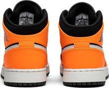 Load image into Gallery viewer, Nike Air Jordan 1 Mid GS Orange Black Shoes Basketball Men