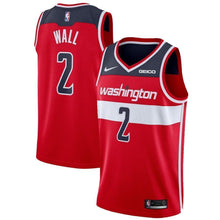 Load image into Gallery viewer, Men's Nike John Wall Red Washington Wizards Custom Swingman Sponsor Patch Jersey  Red