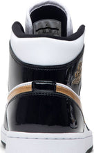 Load image into Gallery viewer, Nike Air Jordan 1 Mid Patent 'Black Gold' Shoes Basketball Men Sale Size US 8, 8.5, 9, 10, 11